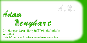 adam menyhart business card